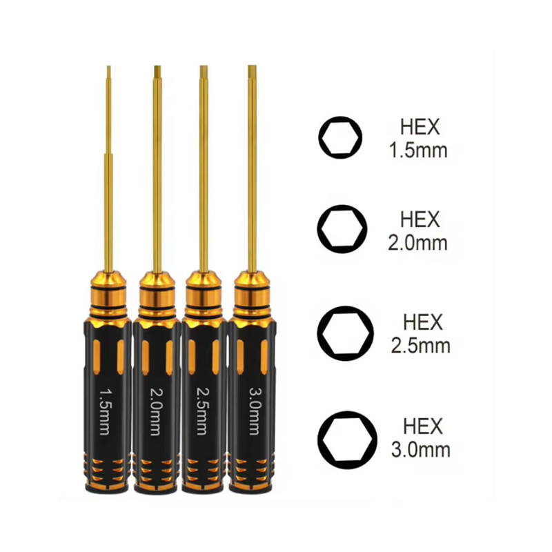 Rc Helicopter Tool Kit - 4 шт., набор шестигранных отверток, титановая